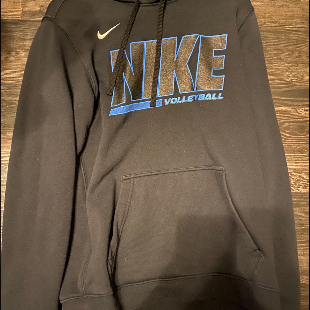 black and blue nike volleyball hoodie